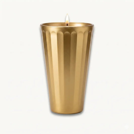 Veladora Vaso Limonero Pintado Metálico